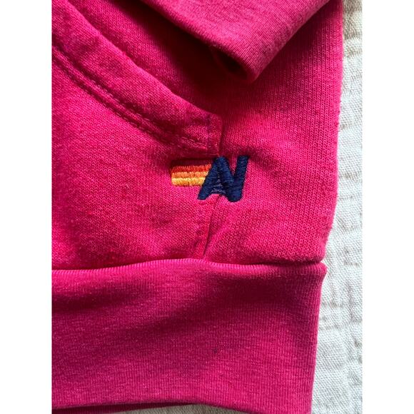 Aviator Nation Girls Pink Zip Hoodie Size 10 - Picture 4 of 4